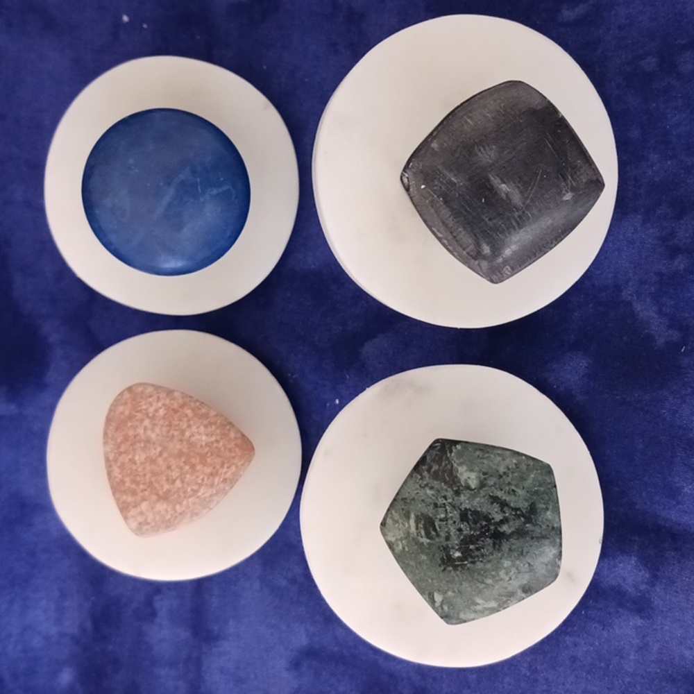 West Elm Marble Wall Hooks, 2 boxes, each contains 4 hooks